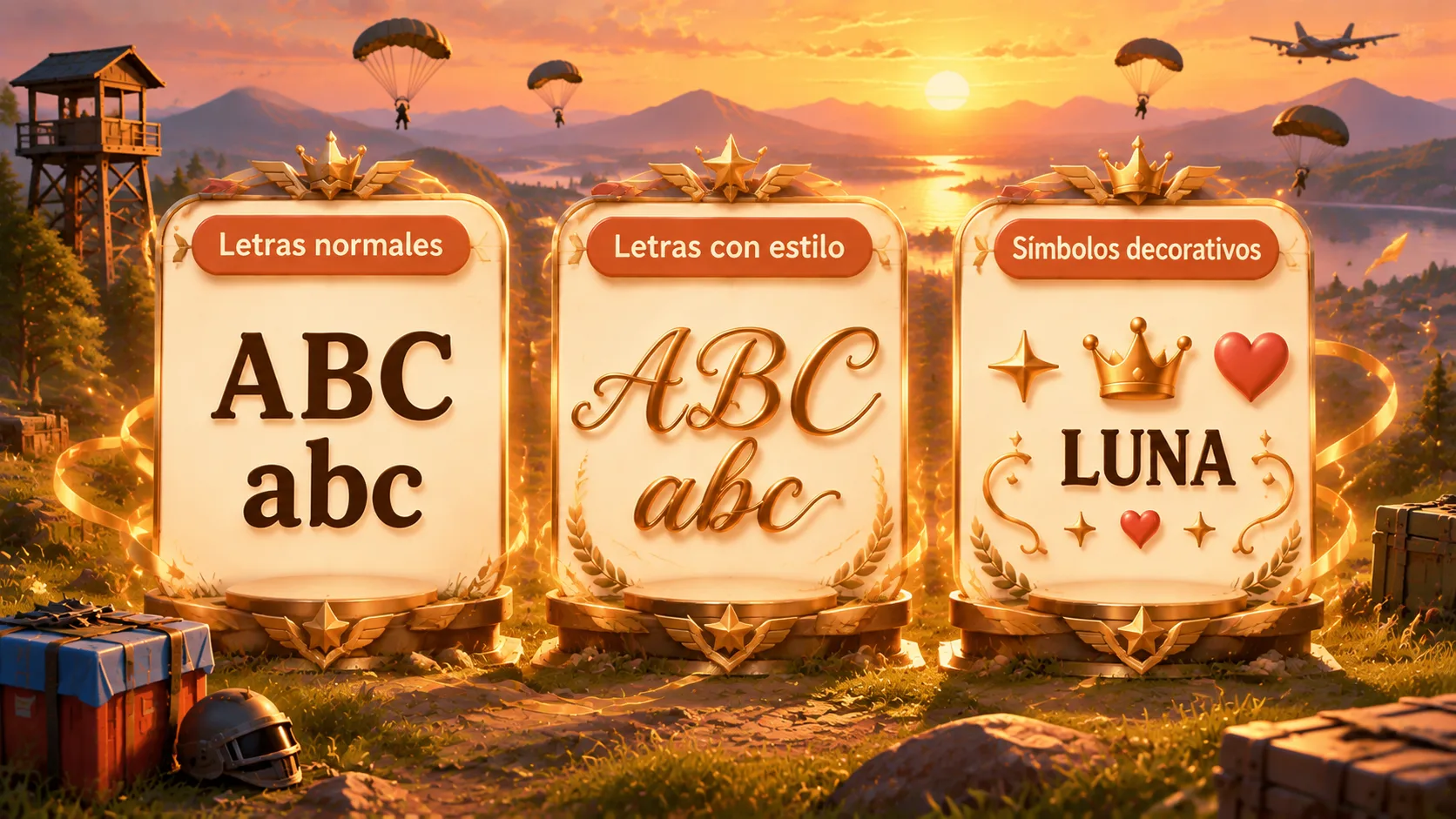 Letras normales, con estilo y símbolos diferencia entre letras normales, letras con estilo y símbolos decorativos en un nombre