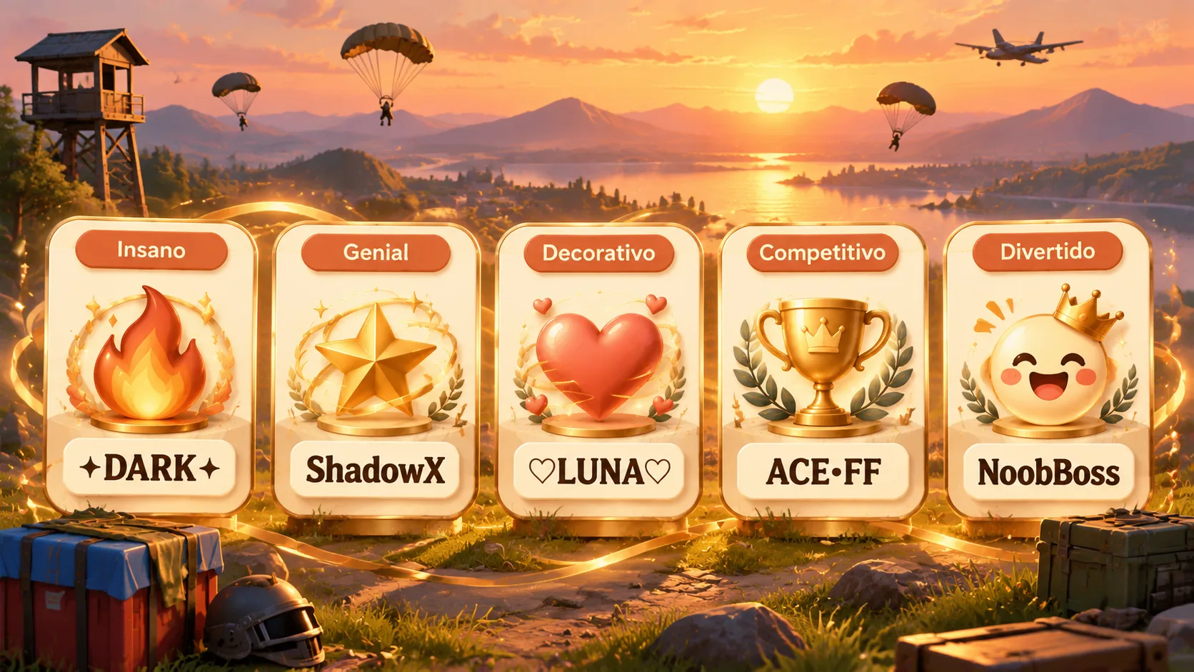 Estilos de nombres para Free Fire cinco estilos de nombres para Free Fire con ejemplos: insano, genial, decorativo, competitivo y divertido