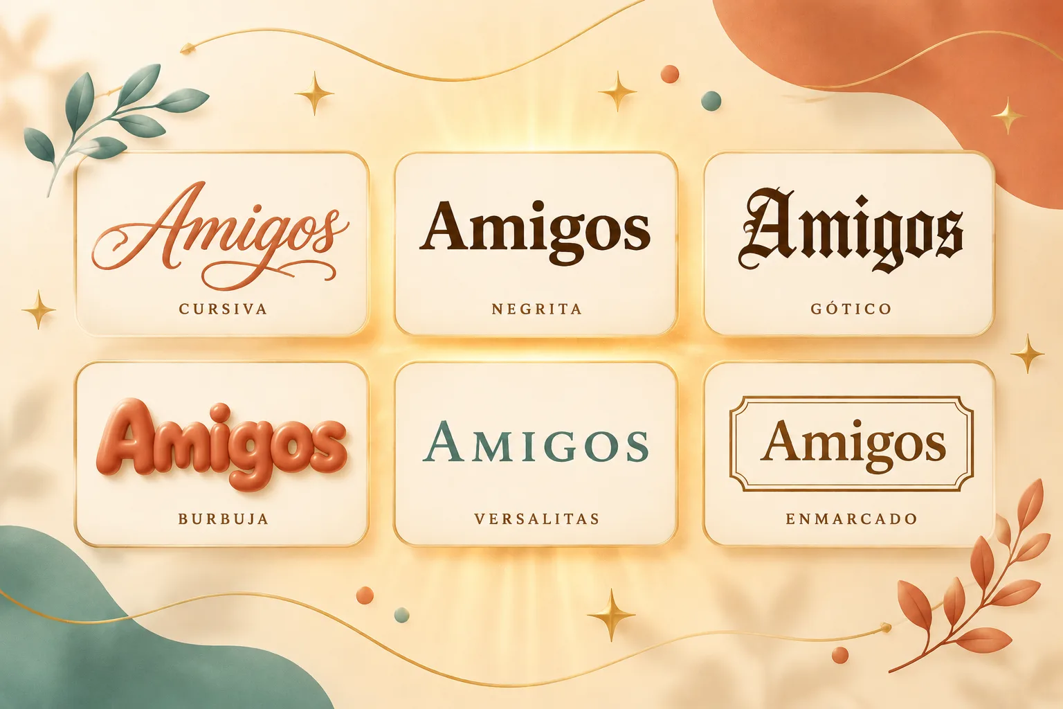 ejemplos de letras bonitas en diferentes estilos copiables